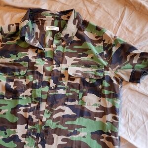 Equipment Femme Camo Silk Dress